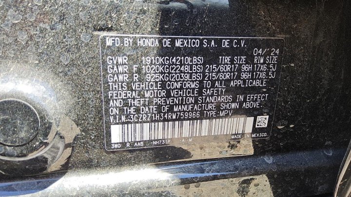 Honda HR-V LX 2024
