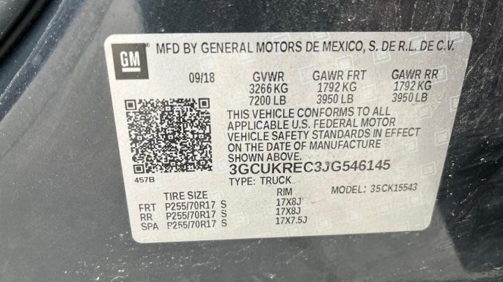 Chevrolet Silverado K1500 LT 2018