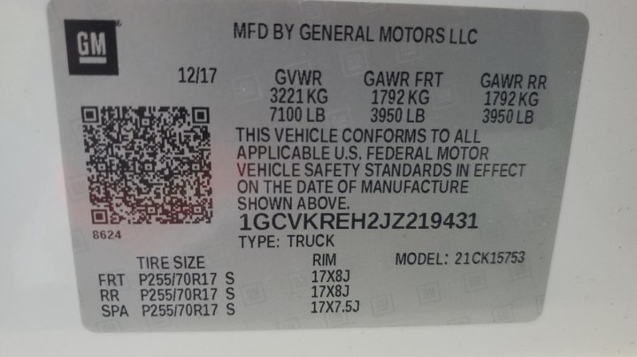 Chevrolet Silverado K1500 LT 2018