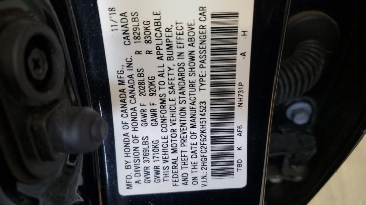 Honda Civic LX 2019