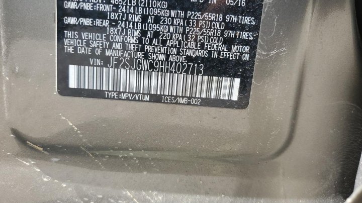 Subaru Forester 2.0XT TOURING 2017