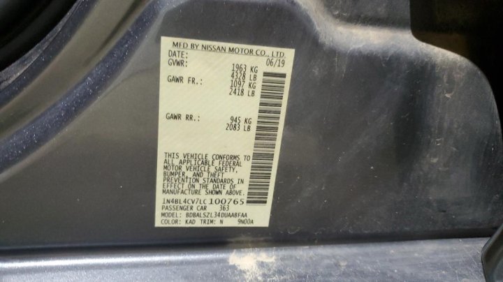 Nissan Altima SR 2020