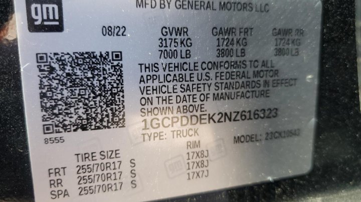 Chevrolet Silverado K1500 LT 2022