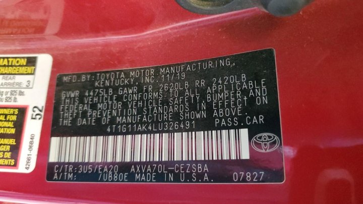Toyota Camry SE 2020