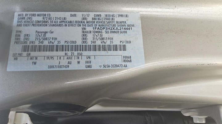 Ford Focus SEL 2018