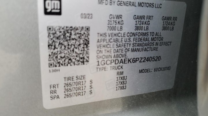 Chevrolet Silverado K1500 2023