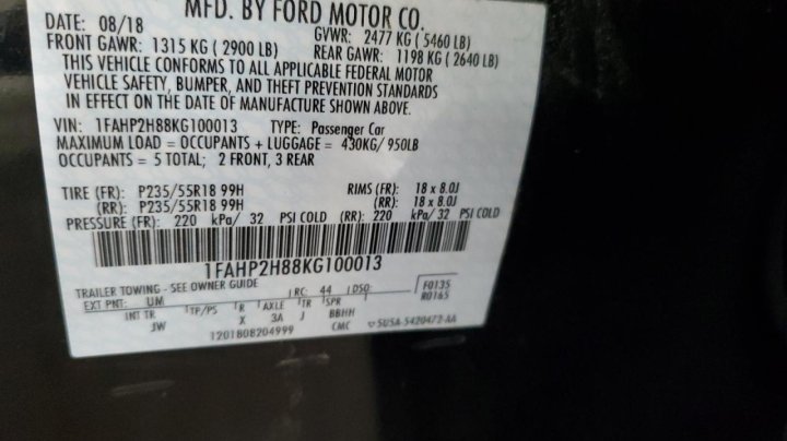 Ford TAURUS  2019