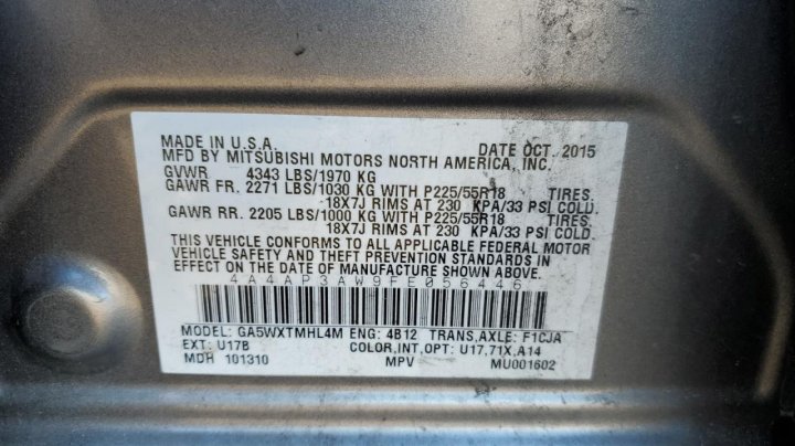 Mitsubishi OUTLANDER SPORT  2015