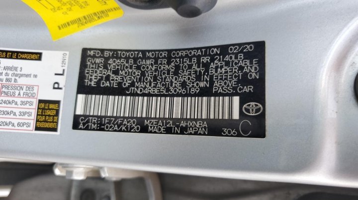 Toyota Corolla  2020