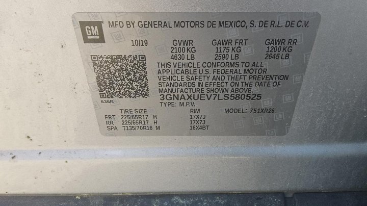 Chevrolet Equinox  2020