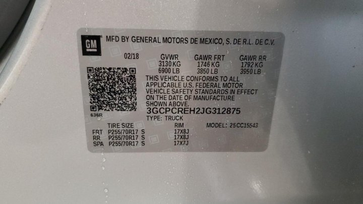 Chevrolet Silverado  2018