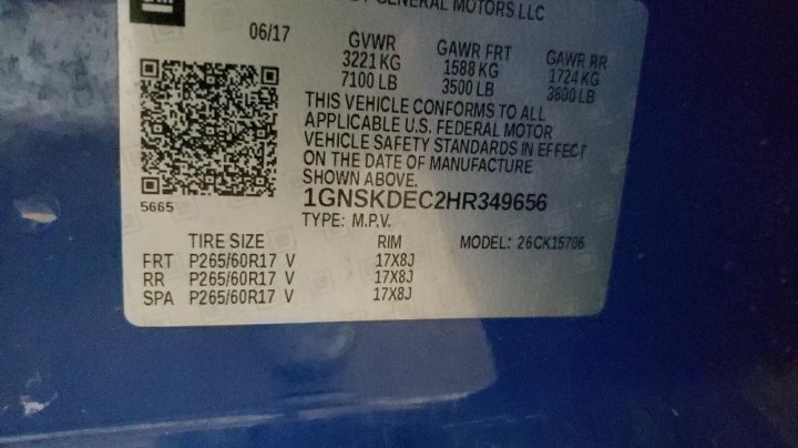 Chevrolet Tahoe  2017