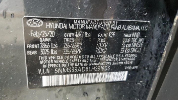 Hyundai Santa Fe  2020
