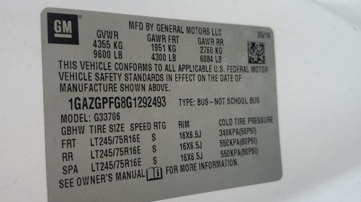 Chevrolet EXPRESS G3500  2016