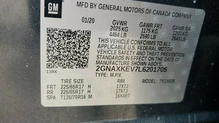Chevrolet Equinox  2020