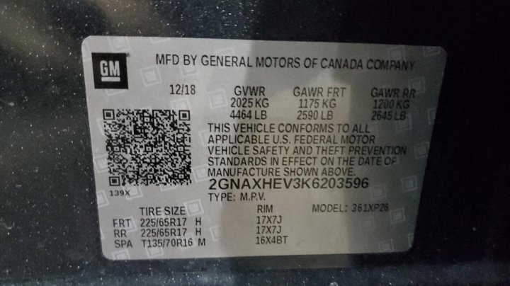 Chevrolet Equinox  2019