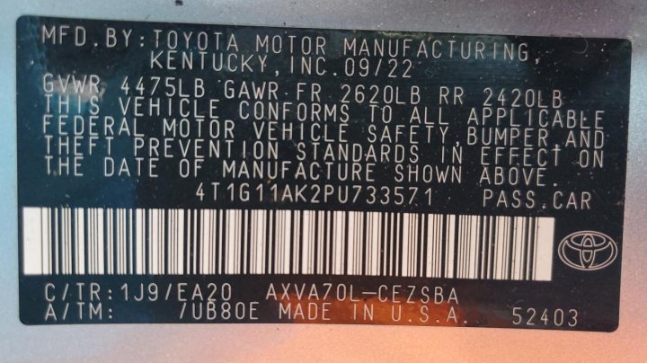 Toyota Camry  2023