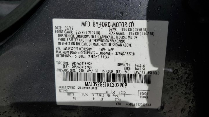 Ford ECOSPORT SE 2019