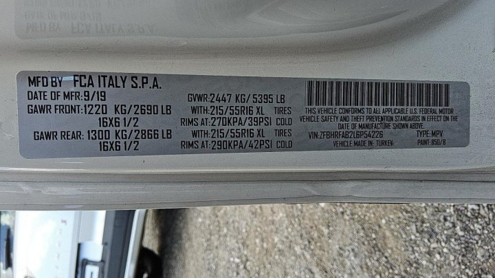 RAM PROMASTER CITY  2020