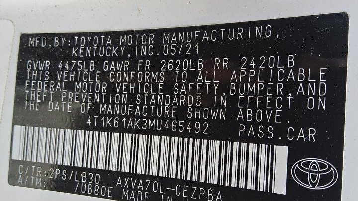 Toyota Camry  2021
