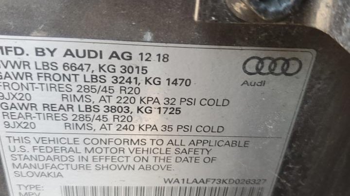 Audi Q7  2019
