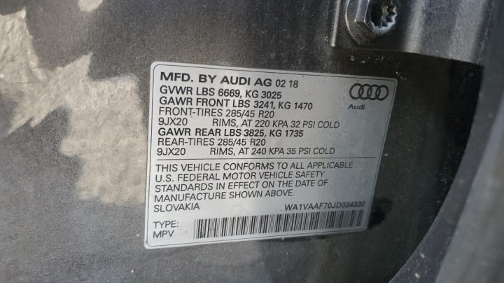 Audi Q7  2018