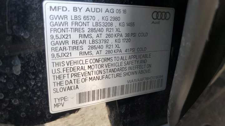 Audi Q7  2017