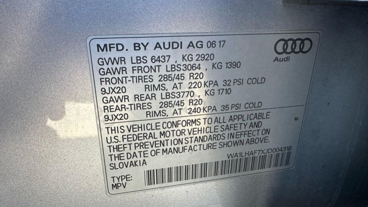 Audi Q7 PREMIUM PLUS 2018