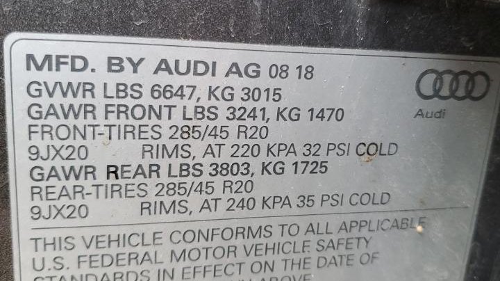 Audi Q7 PREMIUM PLUS 2019