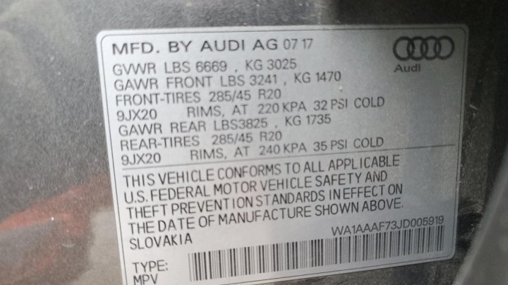 Audi Q7 PREMIUM 2018