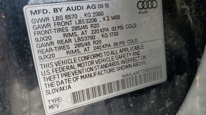 Audi Q7 PREMIUM PLUS 2017