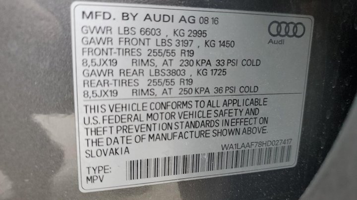 Audi Q7 PREMIUM PLUS 2017