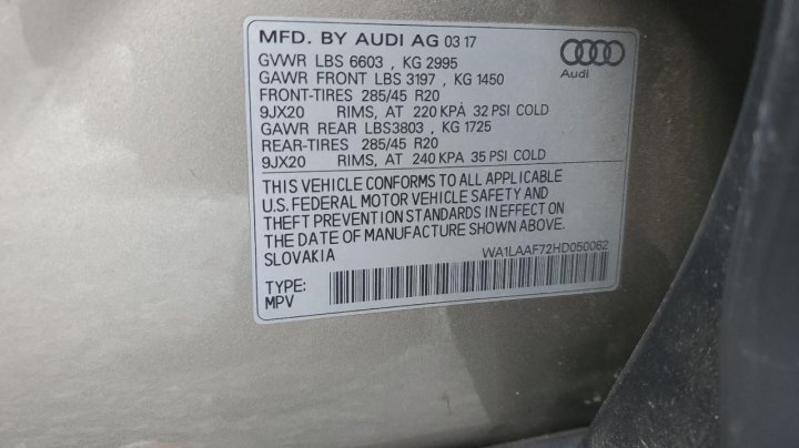 Audi Q7 PREMIUM PLUS 2017