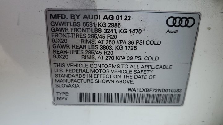 Audi Q7 PREMIUM PLUS 2022