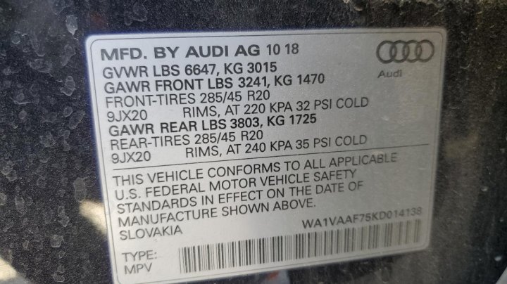 Audi Q7 PRESTIGE 2019