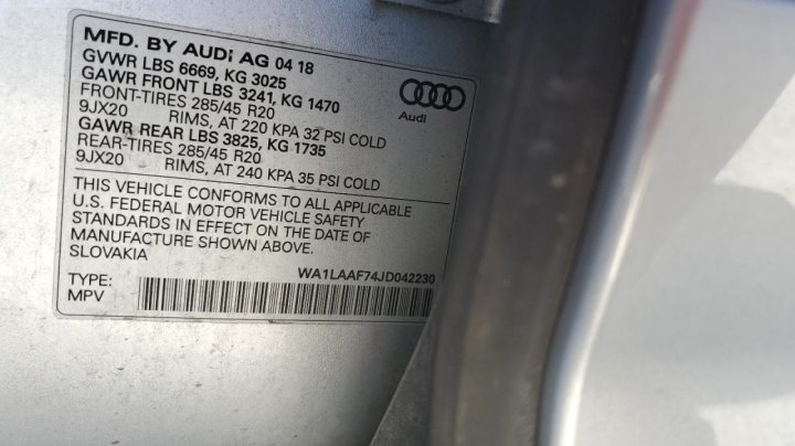 Audi Q7 PREMIUM PLUS 2018