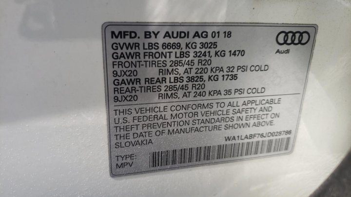 Audi Q7  2018