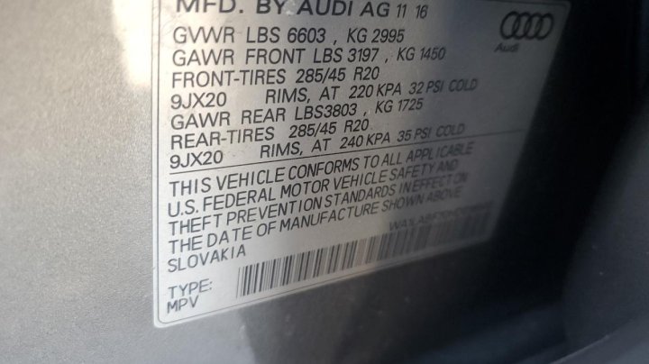Audi Q7 PREMIUM PLUS 2017