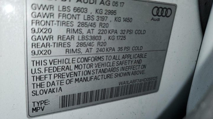 Audi Q7 PREMIUM PLUS 2017