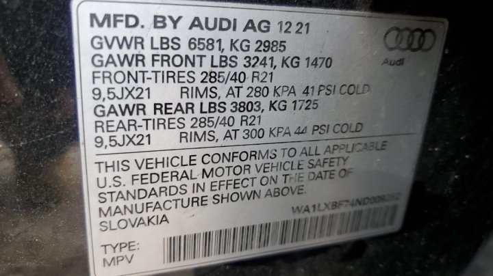 Audi Q7 PREMIUM PLUS 2022