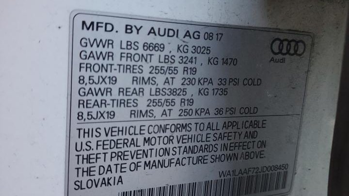 Audi Q7 PREMIUM PLUS 2018