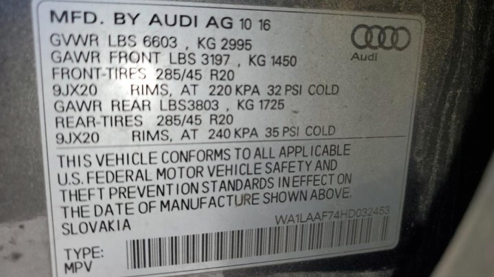 Audi Q7 PREMIUM PLUS 2017