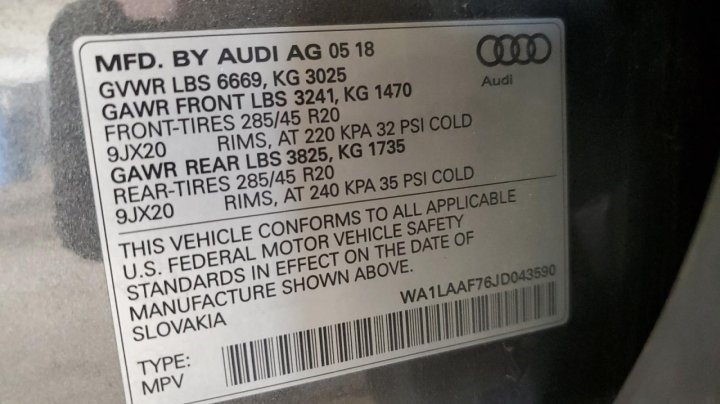 Audi Q7  2018