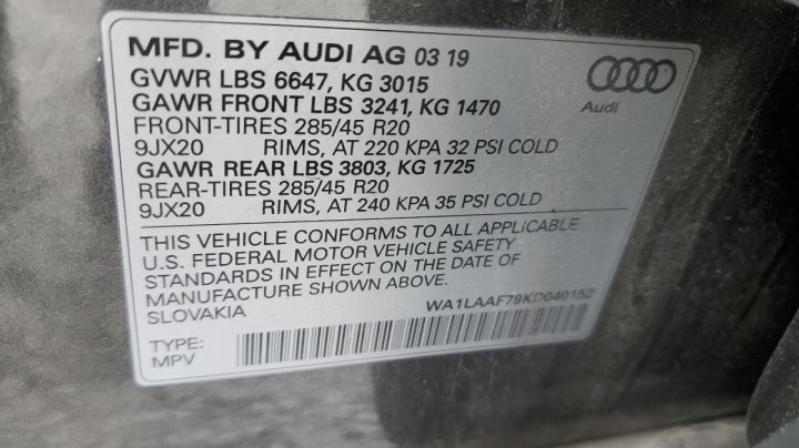 Audi Q7  2019