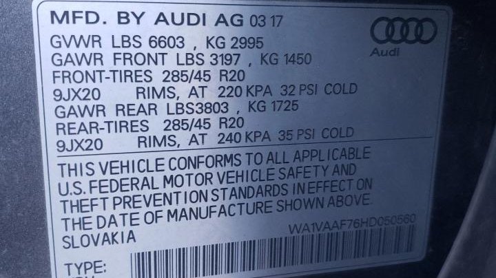 Audi Q7 PRESTIGE 2017