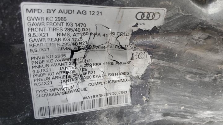 Audi Q7 KOMFORT 2022