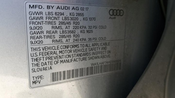 Audi Q7 PREMIUM PLUS 2017