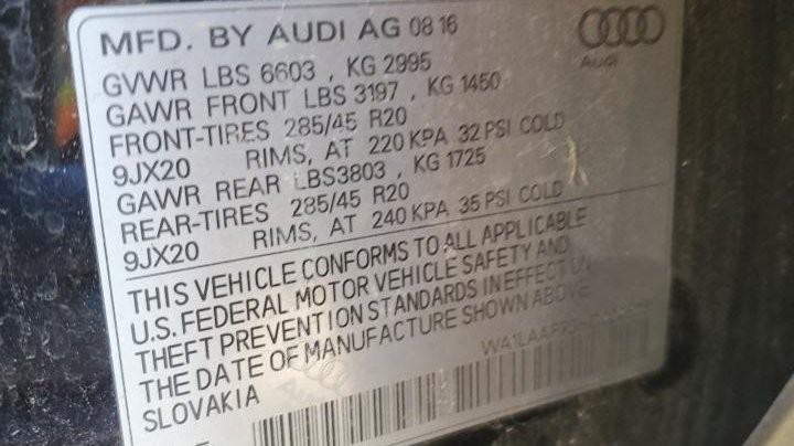 Audi Q7 PREMIUM PLUS 2017