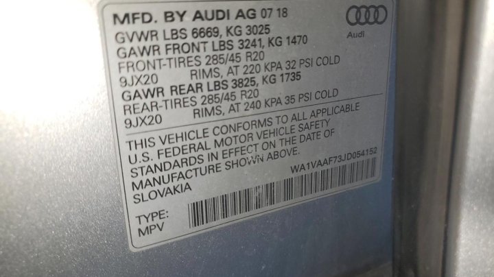 Audi Q7 PRESTIGE 2018