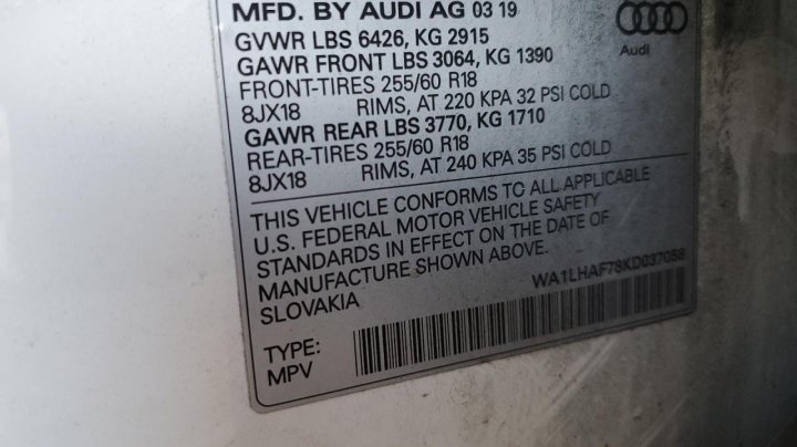 Audi Q7 PREMIUM PLUS 2019
